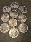 [Lot of Ten (10)]  0.10 (1/10) Troy Ounce .999 RANDOM Silver Rounds 1 ozt. Total