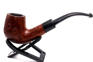Estate Benton Special Half Bent Semi Carved Pipe