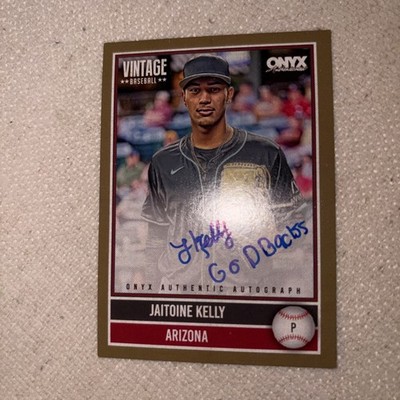 JAITOINE KELLY 2026 Onyx Vintage ON-CARD AUTO #/10 Diamondbacks