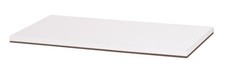 SSWBasics Laminated White Melamine Shelf - 48"L X 12"W - Durable Laminated
