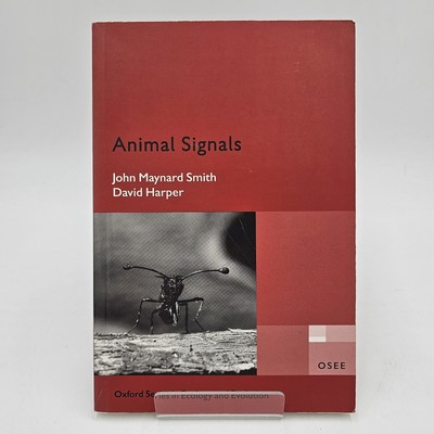 Animal Signals Maynard Smith Harper Oxford Ecology Evolution Biology VG OSEE