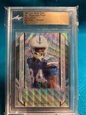 KYLE PITTS--2021 Leaf Metal Draft, Preproduction Proof, Wave Silver Portrait 1/1