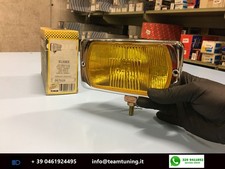 Faro Fendinebbia Rettangolare Cibié Elysee Con Lente Gialla E Cornice Cromata, S