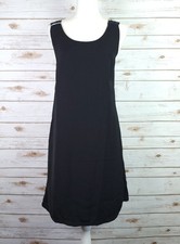 Lulus Joyful Black Multi Stripe Tie Back Mini Dress Xlarge Sleeveless Date Night