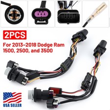 Adaptador de arnés de cableado de lámpara de faros 2 piezas para 13-18 Dodge Ram 1500 2500 3500 #`