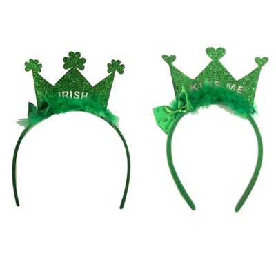 StPatricks Hair Hoop Carnival Celebration Headwear Traditional Holiday Headbands