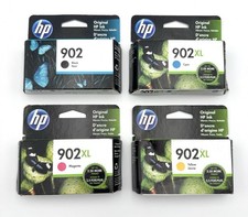 HP 902 Black 902XL Yellow Cyan Magenta Genuine Ink Cartridge Exp 2022-2023