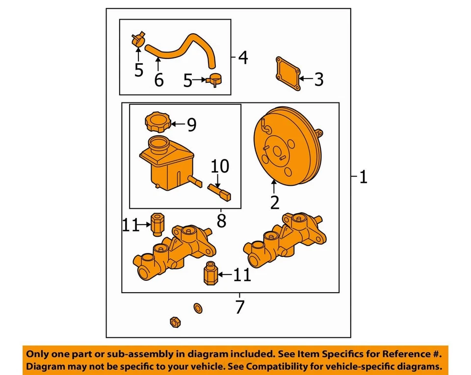 Hyundai Accent 2008 cilindro maestro de freno fabricante de equipos originales 171 k millas - LKQ378950975 Foto 4 de 4