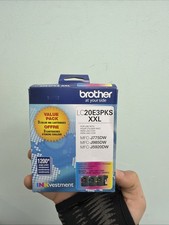 NEW GENUINE - BROTHER LC20E XXL COLOR INK - CMY LC20E3PKS XXL Dated 2028
