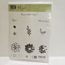 Stampin' Up Cling Stamps 10 Pcs Photopolymer Set WHAT I LOVE 141276