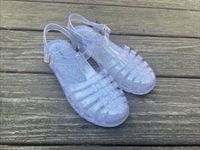 CAT  JACK Causal Glitter Jelly Clear/Summer Sandals Youth/Women Size:4 EU:36