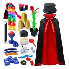 Kids Magic Kit, Magician Costume for Pretend Play, Set with...