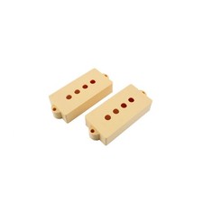 Allparts PC-0951-028 Pickup Cover Set for Precision Bass - Cream
