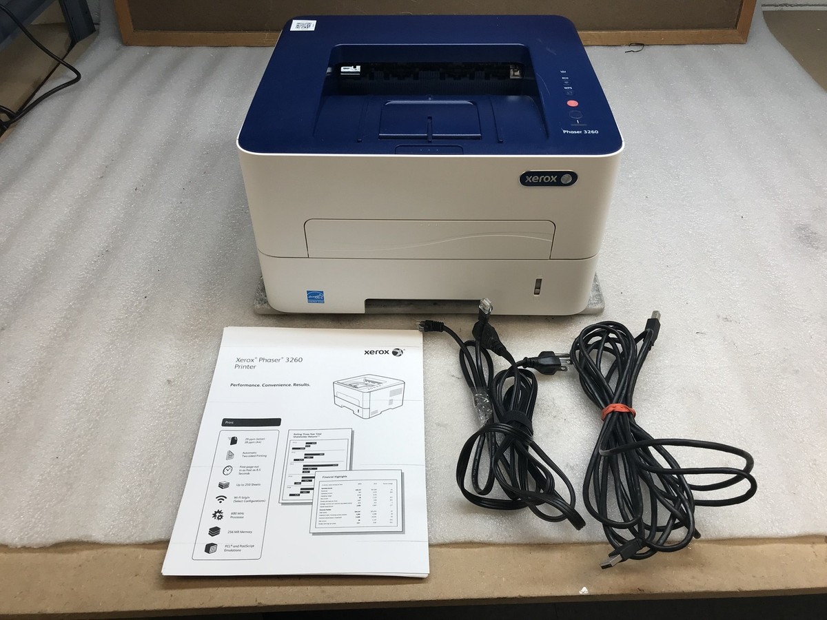 XEROX PHASER 3260 Monochrome Laser Printer w/ Toner 6.9k Pages | eBay