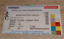 TICKET STUB- CHELSEA V MANCHESTER UNITED-PREMIER LEAGUE- 2005/6