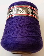 500g Kone Forsell reine Schurwolle 4-fädig Farbton 157 lila - zum Maschinenstricken 