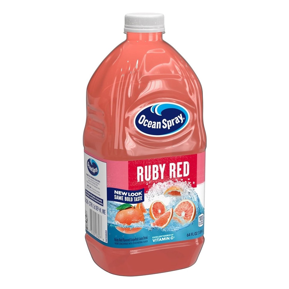 Ocean Spray Diet Ruby Red Grapefruit Juice, Low Sugar, Vitamin C Rich ...