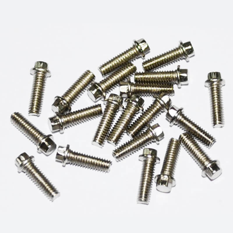 RC4WD Miniature Scale Hex Bolts (M2.5 X 8mm) (Silver)
