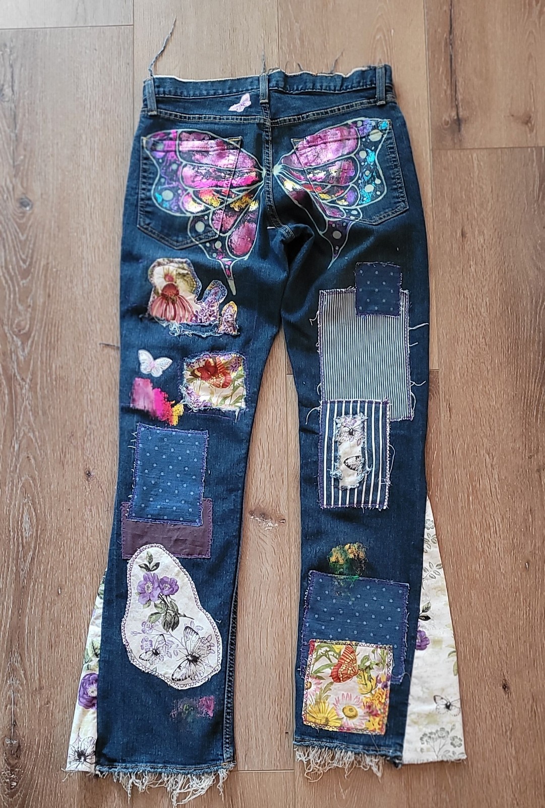 Custom Upcycled  One-of-a-Kind Patchwork womens J… - image 12