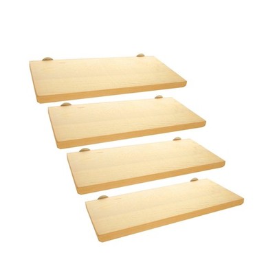 4 Pack 5 x 12 Inches Bird Perches - Natural Wooden Flat Bird Pe... FAST USA SHIP