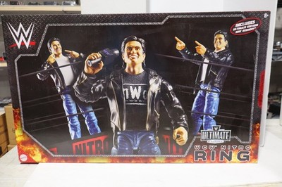 WCW Nitro Real Scale Wrestling Ring Playset w/ Eric Bischoff Ultimate Edition