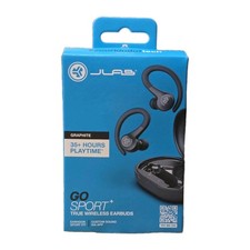 JLab Go Air Sport True Wireless Bluetooth Earbuds with Charging Case - Graphite