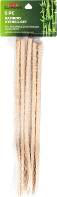 Good Living 5-Piece Set of Eco-Friendly Bamboo Stir-Fry Kitchen Tools, 1-pack 