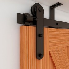 4-15FT Single Door Ceiling Mount Rail Sliding Barn Door Hardware Kit I-Shape