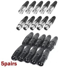 Sturdy XLR 3 Pin Female Connector Upgrade Old Microphone Cables 10pcs Set