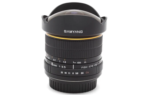 Samyang 8mm f3.5 Fisheye CS Lens for Canon EF-S APS-C DSLRs #52701 - product listing photo