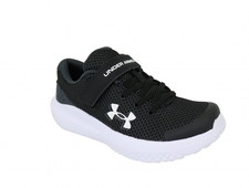 Under Armour Boys BPS Surge 4 AC Lightweight Running Shoes BLACK Size 1Y