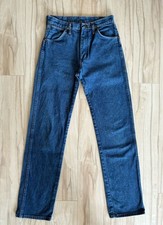 Wrangler 13MWZ Vintage 80s USA Made Denim Jeans Size 30 Indigo Blue