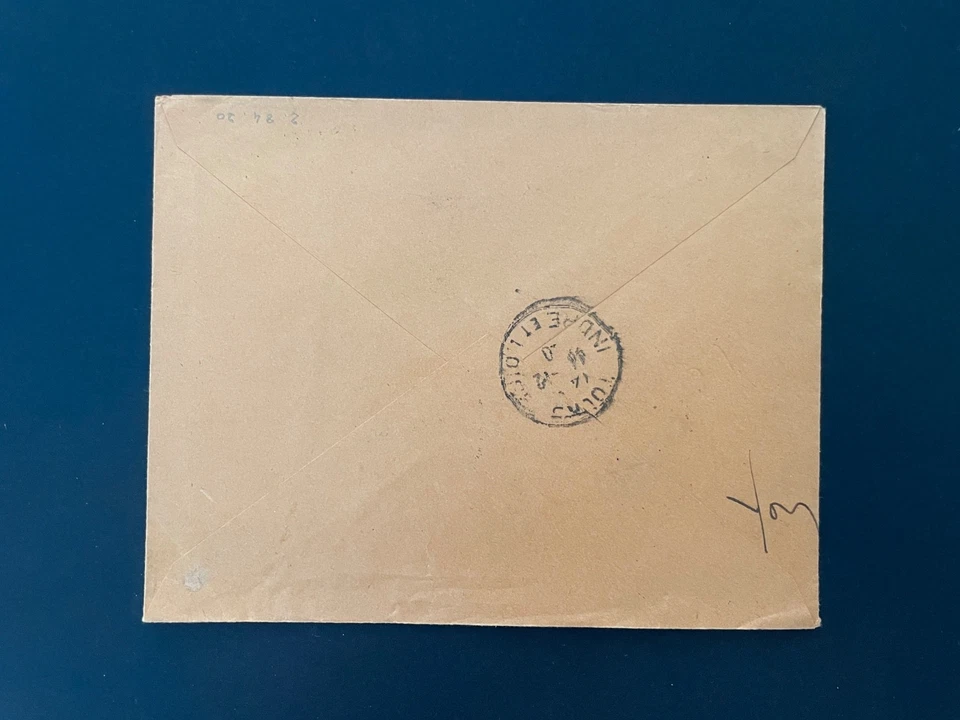 FRANCE - n°416A sur Lettre Recommandée - TB - Rueil-Malmaison - Photo 2/2