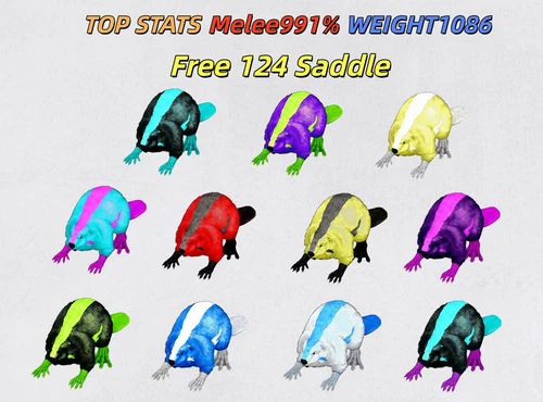 Castoroides-Ark Survival Ascended-ASA-PvE-Dino-Official-Colors-PC/PS5/XBOX