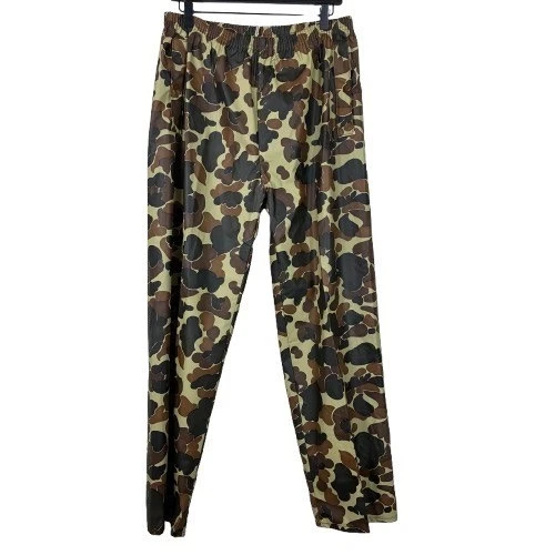 VTG Columbia 90s Camo Rain Pants M Retro Outdoor Streetwear