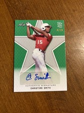 Christian Smith 2020 Leaf Perfect Game Showcase Green Auto CS5 Illinois /10
