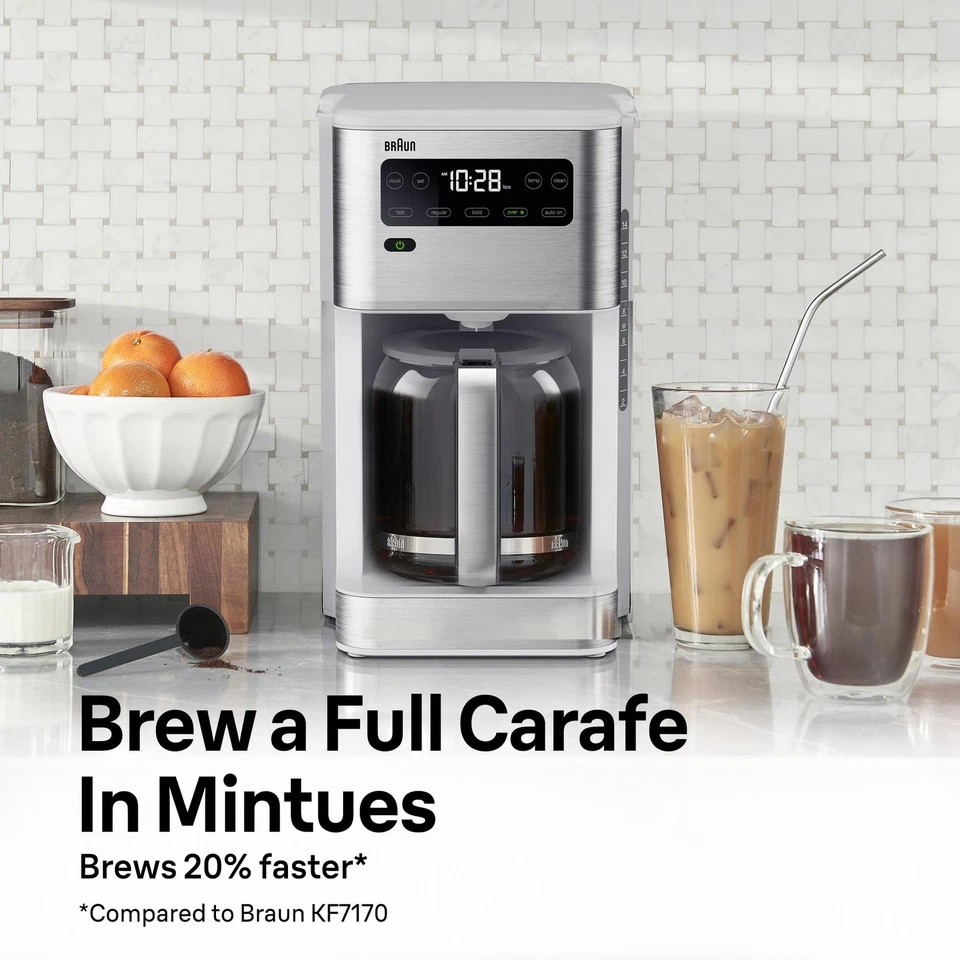 Braun PureFlavor 14‑Cup Programmable Coffee Maker – Fast Brew Speed, Touch Di... - Image 2 of 4