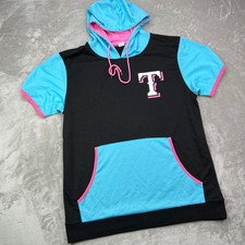 Texas Rangers Retro 8 Bit Marcus Semien Hoodie Mens L Theme Night City Connect