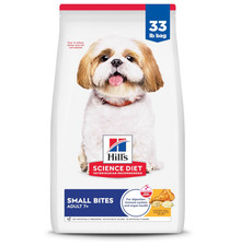 Hill's Science Diet Adult 7 Small Bites Chicken Meal Barley Dry Dog Food 33 lb