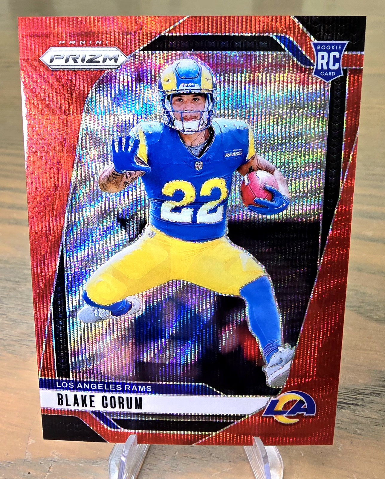 🔥  2024 Panini Prizm Blake Corum Red Wave /149  Rookie RC #308 RC - RAMS 🔥