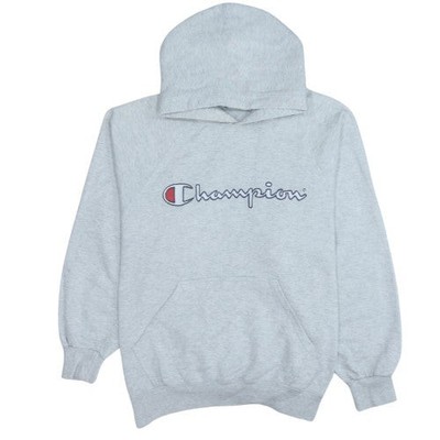 Grauer Pullover Hoodie Herren UK Größe M Champion
