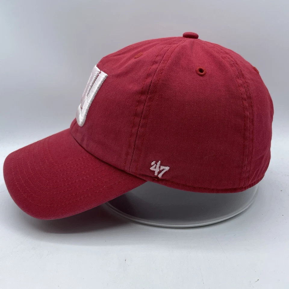 Gorra de fútbol americano roja mediana ajustada para adultos New York Giants franquicia relajada NY Foto 3 de 4