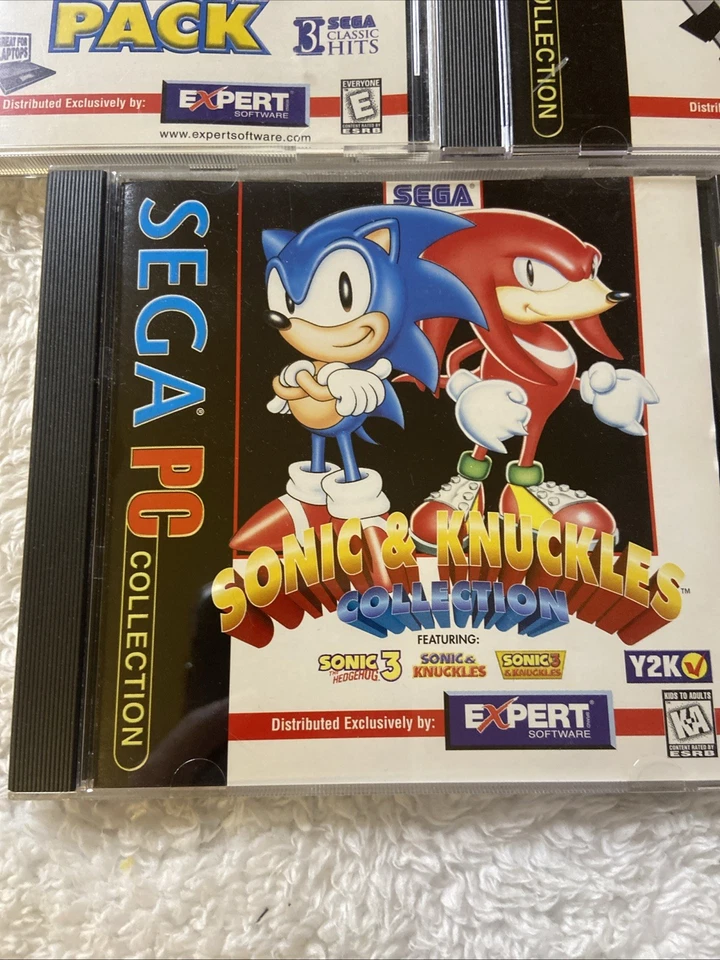 Sega PC Collection Sonic R Sonic & Knuckles Sega Puzzle Pack CD ROM Lot Of 3 Vtg - Image 4 of 4