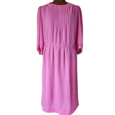 Vintage Lorac Original by Lady Carol Dress Pink Lightweight Unlined Modest