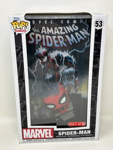 Funko POP! Comic Cover: Amazing Spider-Man Figure Exclusive DAMAGED BOX SEE PICS