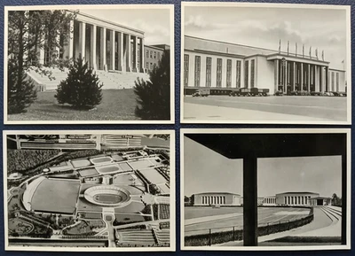 Olympia 1936 Reichssportfeld Berlin YRAMOS 4 Fotos Zigarettenbilder Cards - Bild 1 von 4