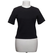 VILA, T-shirt, taille : S, noir, coton bio/polyester recyclé #iqw