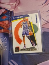 2020-21 Panini Court Kings Gold Maestros De'Aaron Fox Card #23 SP KINGS SPURS