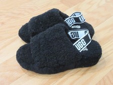 UGG Fluff Yeah 1095119 Womens Slide Sandals Black 5