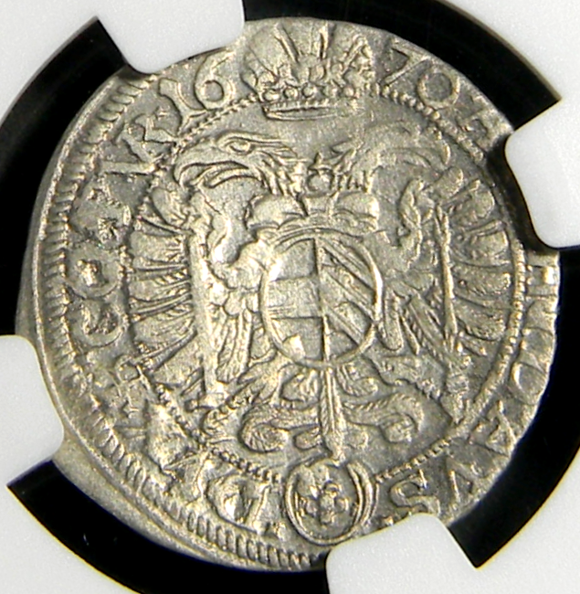 Austria 1670 3 Kreuzer - Leopold I NGC AU 53 Vienna Mint (04-5) | eBay